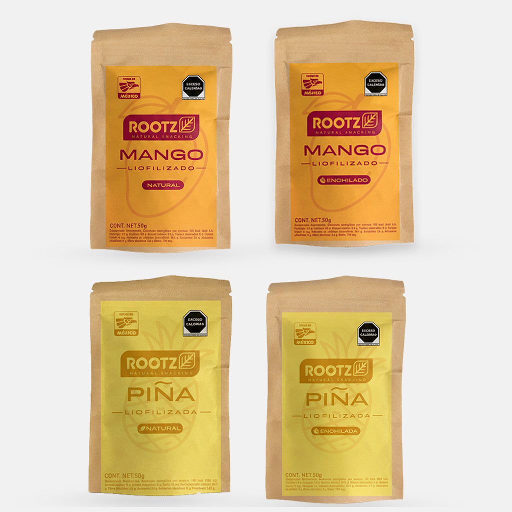 PACK FRUTA LIOFILIZADA - Botana Saludable ROOTZ