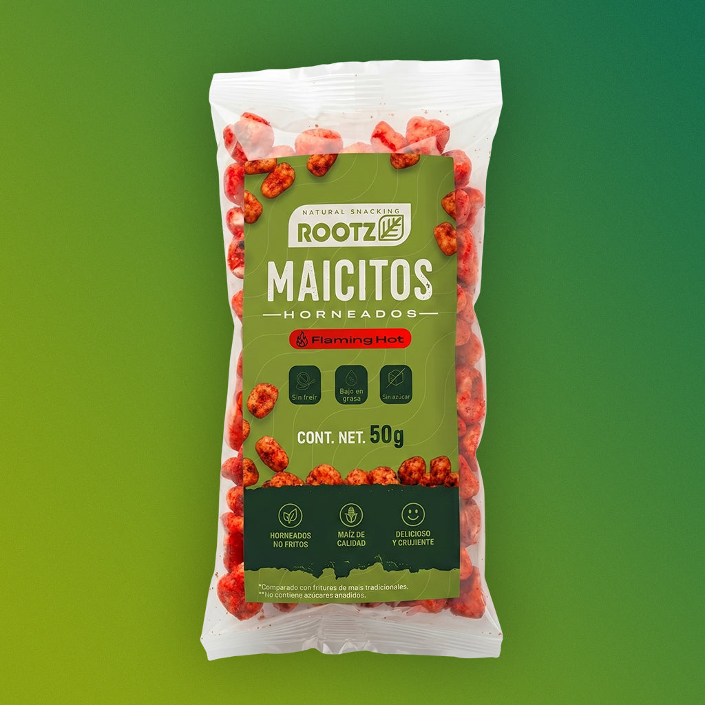 Maicitos Horneados Flaming Hot - Bolsa 50g
