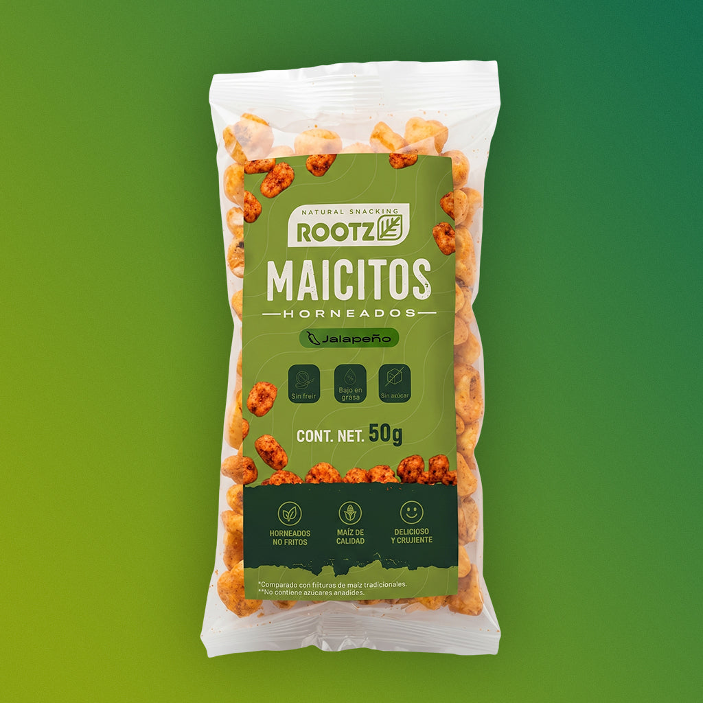 Maicitos Horneados Jalapeño - Bolsa 50g