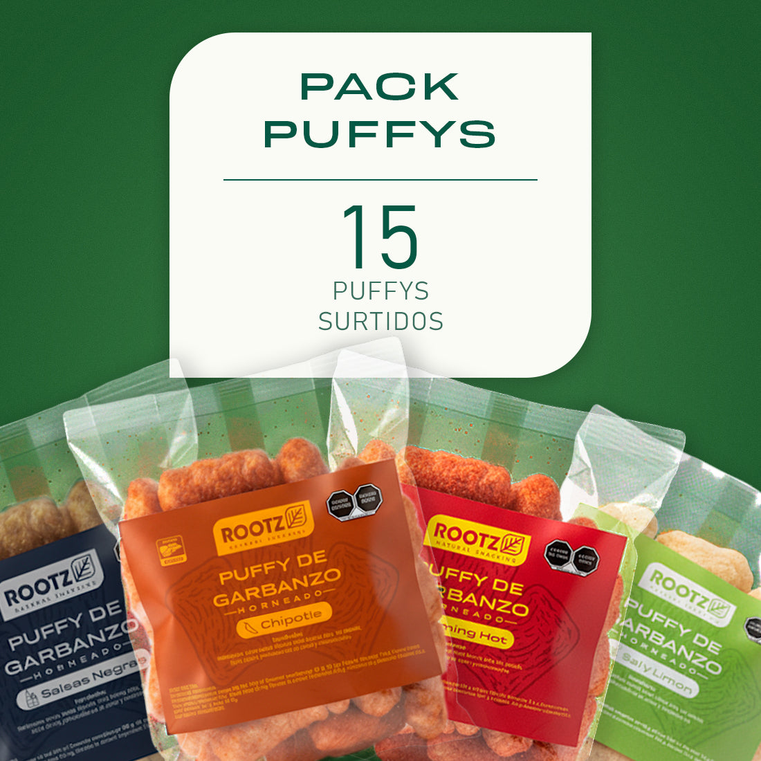 PACK PUFFYS - Botana Saludable ROOTZ