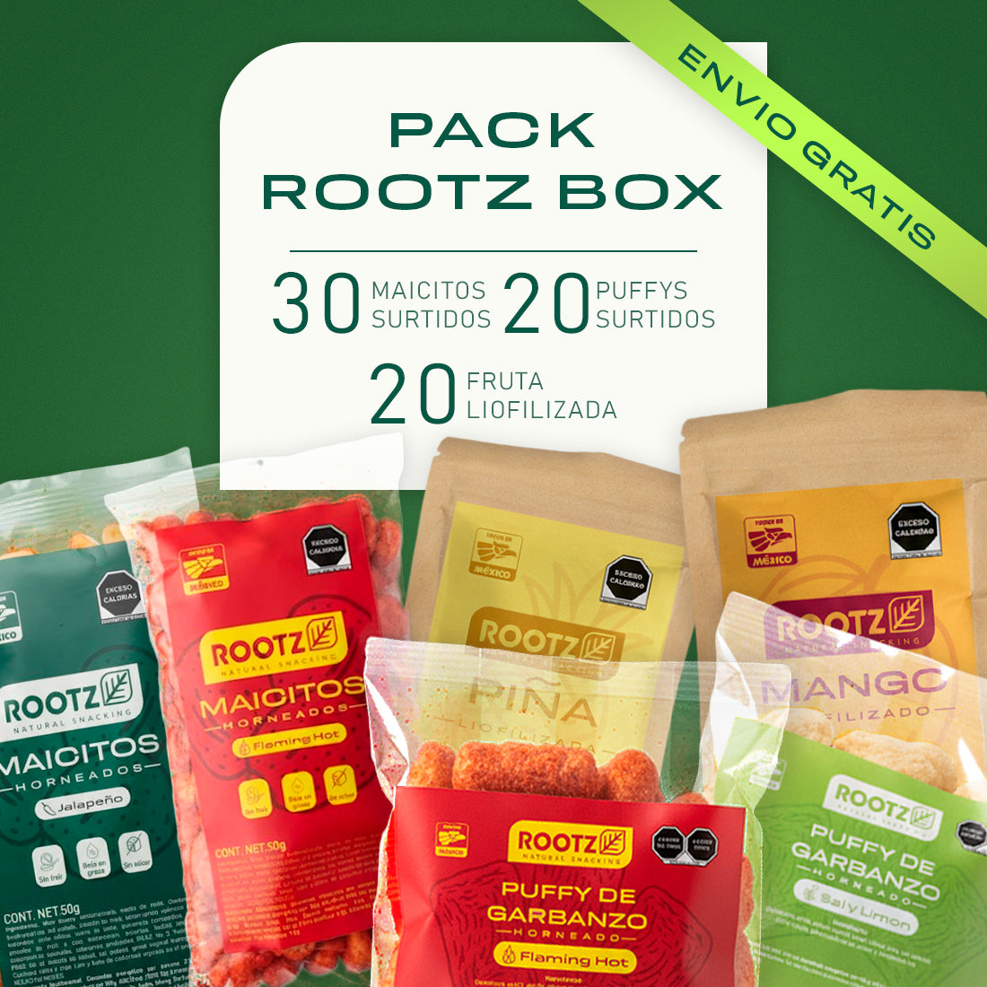 PACK ROOTZ BOX - Botana Saludable ROOTZ