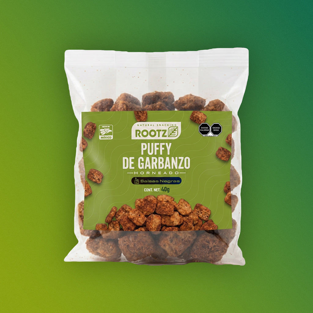 Puffy de Garbanzo Salsas Negras – Bolsa 40g